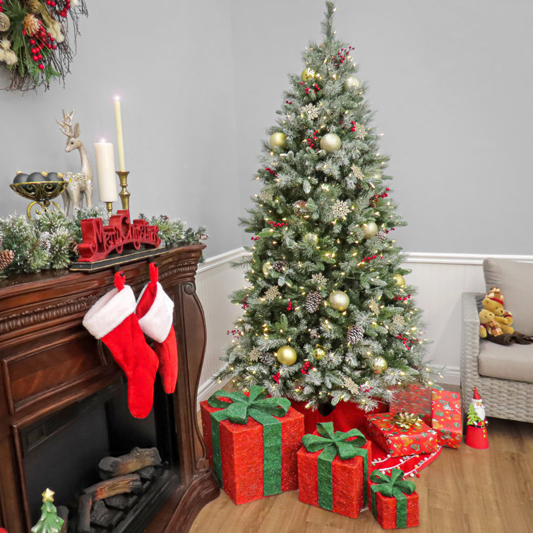 National Tree Co. Artificial Pine Christmas Tree with Lights & Reviews